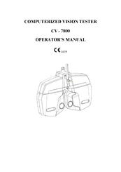 i-Optik CV-7800 Operator's Manual