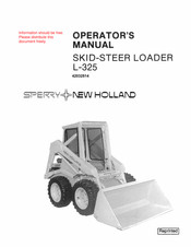 Sperry New Holland L-325 Operator's Manual