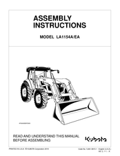 Kubota LA1154EA Assembly Instructions Manual