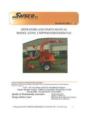 Salsco 635 Operator And Parts Manual