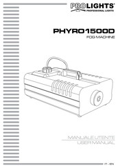 ProLights PHYRO1500D User Manual