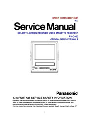 Panasonic PV-C923 OmniVision Service Manual