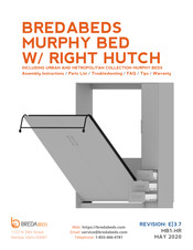 BREDABEDS MURPHY BED W/ RIGHT HUTCH Manual