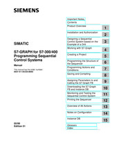 Siemens SIMATIC S7-GRAPH Manual