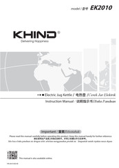 KHIND EK2010 Instruction Manual
