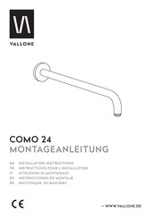 Vallone COMO 24 Installation Instructions Manual