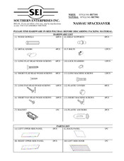 Sei NASSAU SPACESAVER BE7181 Manual
