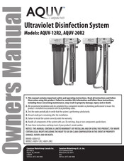 Aqua Flo AQUV-20R2 Owner's Manual