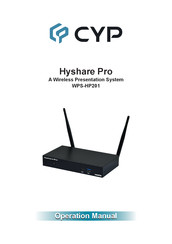 CYP WPS-HP201 Operation Manual