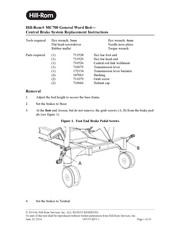 Hill-Rom MC700 Replacement Instructions Manual