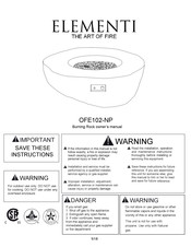 ELEMENTI OFE102-NP Owner's Manual