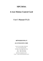 JS Automation MPC3034A User Manual