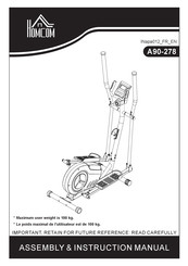 HOMCOM A90-278 Assembly & Instruction Manual