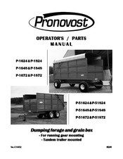 pronovost P-1824 Operator's Manual