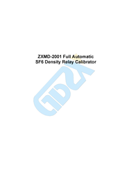 GDZX ZXMD-2001 Manual