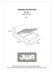 JWA DIVINA 74374 Assembly Instruction Manual