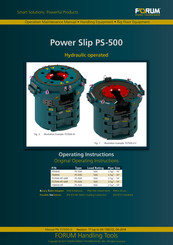 Forum 758000-RT Operating Instructions Manual