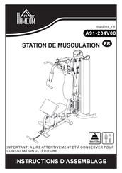 Homcom A91-234V00 Assembly Instructions Manual