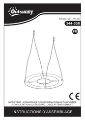 Outsunny 344-038 Assembly Instructions Manual