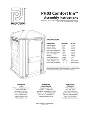 PolyJohn Comfort Inn PH03 Assembly Instructions Manual
