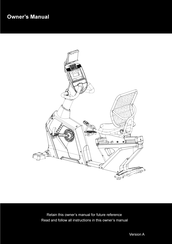 American Fitness R11-V2 Owner's Manual