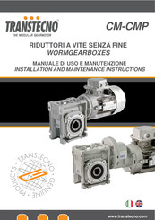 Transtecno CM 026 Installation And Maintenance Instructions Manual