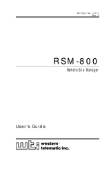 WTI RSM-800 User Manual
