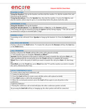 Polycom 335 Cheat Sheet