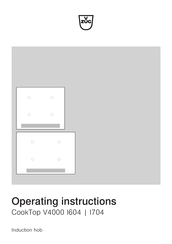 V-ZUG CookTop V4000 I604 Operating Instructions Manual