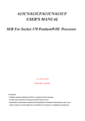 JETWAY 613CF User Manual