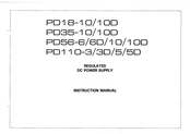 Kenwood PD110-5D Instruction Manual