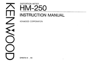 Kenwood HM-250 Instruction Manual