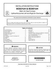 Blue Summit BG951UH090CP12 Installation Instructions Manual
