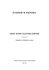 Fisher & Paykel DH8060C Installation Manual/User Manual