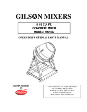 Cleform Gilsom Mixers 59016A Operator's Manual & Parts Manual
