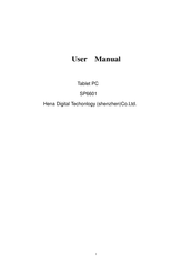 Hena Digital SP6601 User Manual