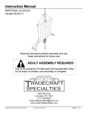 Tradecraft Specialties MAST-2 Instruction Manual