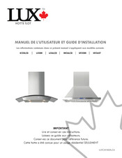 LUX SFI36ST Installation And User Manual