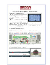 Sierra Innova-Sonic 205 Quick Start Instructions