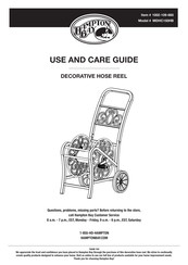 HAMPTON BAY 1002-109-665 Use And Care Manual
