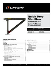 Lippert Quick Drop 2022016064 Installation And Owner's Manual