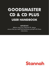 Stannah GOODSMASTER CD User Handbook Manual