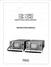 Trio CS-1060 Instruction Manual