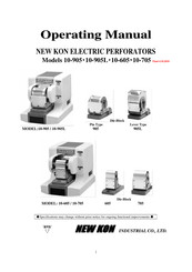NEW KON 10-905 Operating Manual