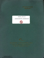 Moseley Associates SCG-3T Instruction Manual