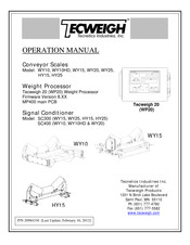 Tecnetics Industries Tecweigh 20 Operation Manual