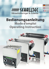 SCHALLTEC S30 Operating	 Instruction