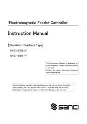 SANKI MFC-S3B-F Instruction Manual