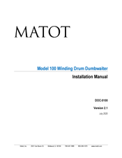 MATOT 100 Installation Manual