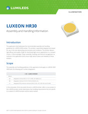 LUMILEDS LUXEON HR30 Handling Information